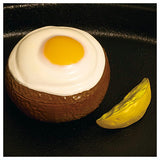 TAMA-KYU Hamburger Tsukeawase Brooch [3.Fried egg hamburger & french fries]