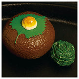 TAMA-KYU Hamburger Tsukeawase Brooch [4.Japanese hamburger & sauteed spinach]