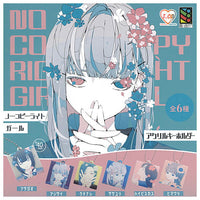 No Copy Right Girl Acrylic Key Ring [All 6 type set(Full Complete)]