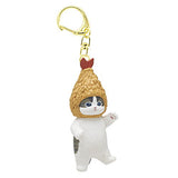 mofusand Ebinyan Figure Keychain [1.Ebifuraiwokaburu kijishiro]