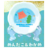 Tsuburana hitomi no Aquarium Miniature Plate [2.Mendako & Wakame]