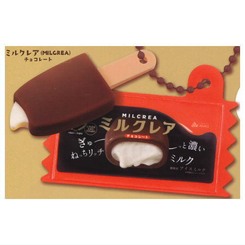 Akagi Milk Industry Ice Bar Miniature Mascot [1.MILCREA Chocolate]