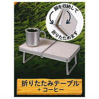 Camp Gear & Food Mascot [5.Folding table + coffee]