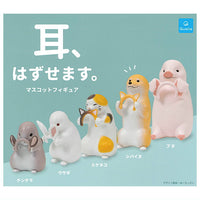 Mimi,hazusemasu. Mascot Figure [All 5 type set(Full Complete)]
