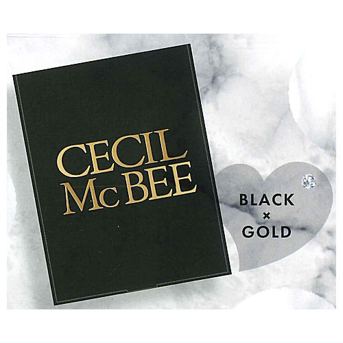 CECILL McBEE Compact mirror [2.BLACKxGOLD]