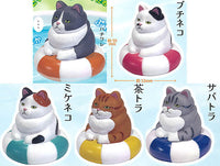 Ukiwanihamatta mucchirineko soft vinyl mascot [All 5 type set(Full Complete)]