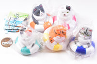 Ukiwanihamatta mucchirineko soft vinyl mascot [All 5 type set(Full Complete)]