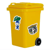 Dulton Dust Box Miniature Collection [4.PLASTIC TRASH CAN [Yellow]]