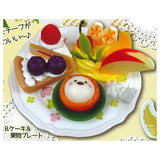 Kotori cafe Hokkori Menu Mascot [2.Cake & Fruit Plate]