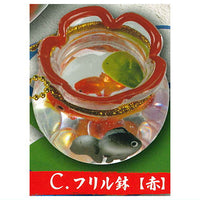 Japanese taste Fishbowl mascot Part.4 [3.Frilled bowl (red)]