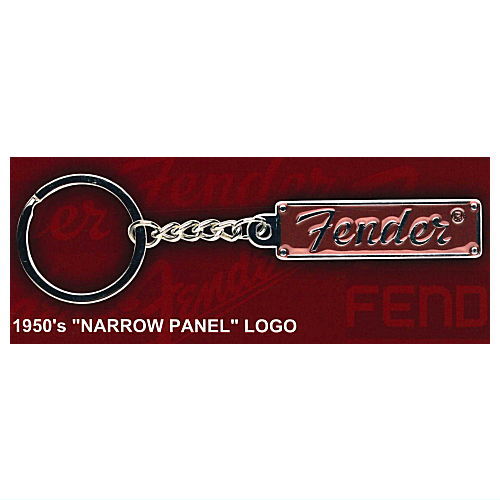 Fender logo metal key ring [2.1950's  NARROW PANEL LOGO]