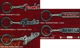 Fender logo metal key ring [All 5 type set(Full Complete)]