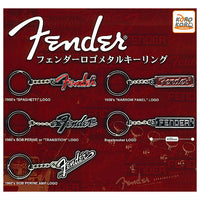 Fender logo metal key ring [All 5 type set(Full Complete)]