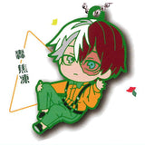 Deformed Rubber My Hero Academia Party time! keychain [4.Shoto Todoroki]