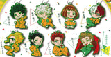 Deformed Rubber My Hero Academia Party time! keychain [All 8 type set(Full Complete)]