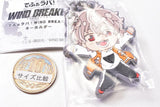 Deformed Rubber WIND BREAKER keychain [4.Choji Tomiyama]