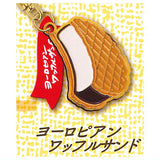 Kracie European Sugar Cone Metal Keychain [5.European Waffle Sandwich]