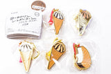 Kracie European Sugar Cone Metal Keychain [All 5 type set(Full Complete)]