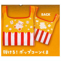 Itowataame Toy Box Resident Mascot Food Bear Shopping Bag [4.Pop! Popcorn Bear]