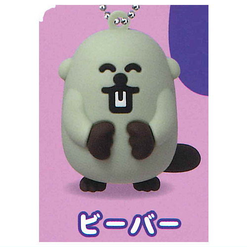 RACCOS rubber figure mascot [5.Beaver]