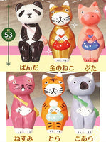 Asian interior goods Koshikake Animals Part.2 [All 6 type set (Full Complete)]