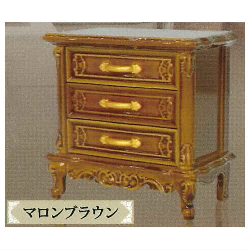 Antique Style Series Chest of Drawers [2.Maroon brown]