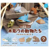 Wood carving artist Seiji Kawasaki Wood Carving Animals Mascot Figure Part.3 [All 6 type set(Full Complete)]
