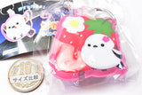 Fukufuku Shimaenaga Pikarin Light Keychain sweet [1.Strawberry]