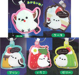 Fukufuku Shimaenaga Pikarin Light Keychain sweet [All 5 type set(Full Complete)]
