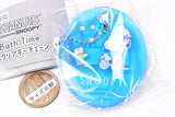 SNOOPY BathTime Clear Keychain [3.Bath(Blue)]