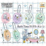 SNOOPY BathTime Clear Keychain [All 6 type set(Full Complete)]