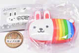 Usacolle Friends Rubber Mirror Mascot [1.Niji usagi]