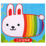 Usacolle Friends Rubber Mirror Mascot [1.Niji usagi]