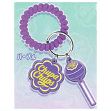 Chupa Chups Spring Rubber Keychain [2.Purple]