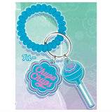 Chupa Chups Spring Rubber Keychain [3.Blue]