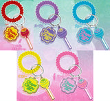 Chupa Chups Spring Rubber Keychain [All 5 type set(Full Complete)]