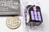 Cute mahjong Real-size clear colorful mahjong tiles vol.4 Clear black x neon design [8.Chi-so-]