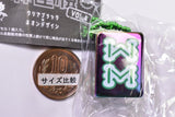 Cute mahjong Real-size clear colorful mahjong tiles vol.4 Clear black x neon design [9.Pa-so- (Aurora Color)]