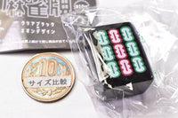 Cute mahjong Real-size clear colorful mahjong tiles vol.4 Clear black x neon design [10.Kyu-so-]