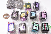 Cute mahjong Real-size clear colorful mahjong tiles vol.4 Clear black x neon design [All 10 type set(Full Complete)]