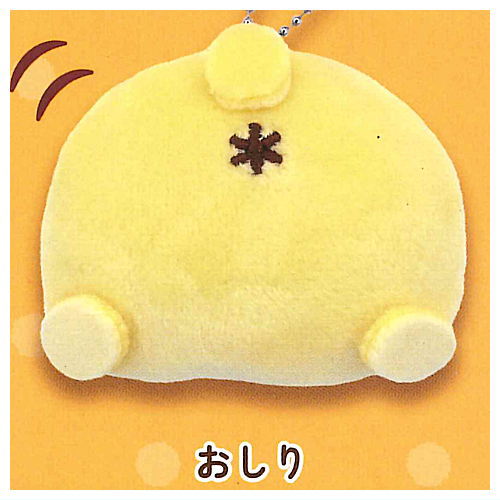 Pompompurin Mochimochi Plush Ball Chain [4.Oshiri]