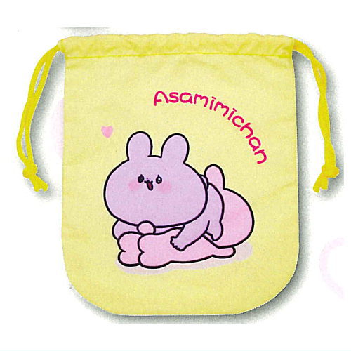 Asamimichan pouch & drawstring bag [3.C]