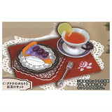Super real! Classical cafe mascot [3.Grape tart and tea set]