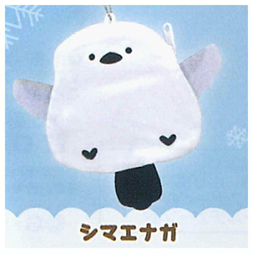 Hokkaido animals plush pouch [1.Shimaenaga]