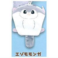 Hokkaido animals plush pouch [3.Ezo momonga]