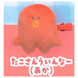 Tsuburanahitomino Bento Box Nuigurumi hairpin [6.Tako-san wiener (red)]
