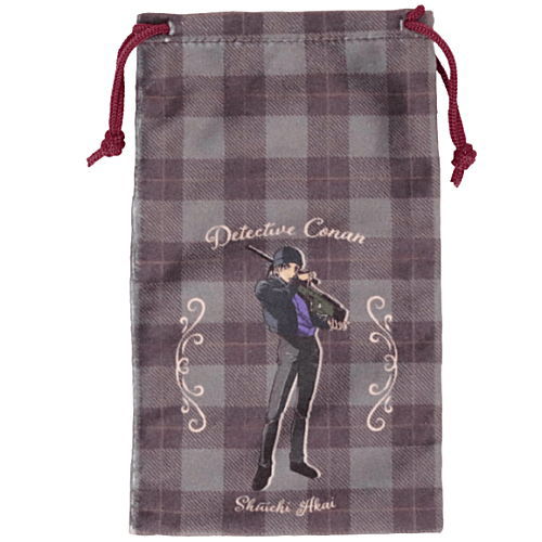 Detective Conan Soft Mini Pouch & Kinchaku [4.Shuichi Akai]