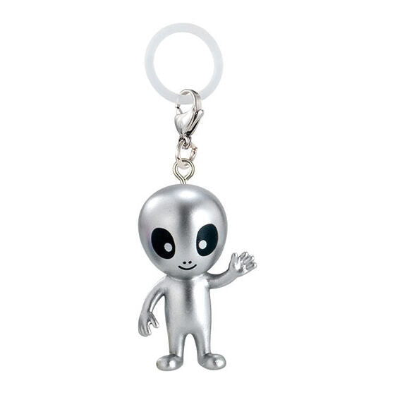 Space Friends Mejirushi Accessory [5.Alien (Silver)]