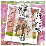 Osanpo wa kisetsu o matotte. Acrylic key chain Part.10 [5.Sakura-chan (outing clothes)]