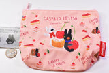 Gaspard and Lisa Face Kinchaku & Pouch Collection [3.Pouch with gusset (pink)]